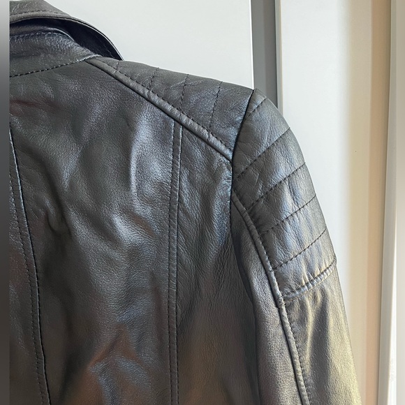 ASOS Barneys Original Clara Genuine Leather Jacket - Picture 4 of 7